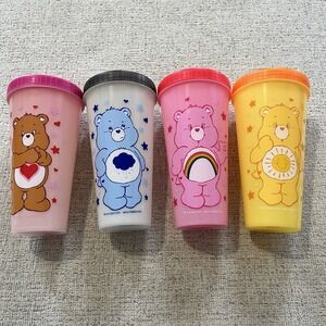 Silver Buffalo Care Bears‎ Color Change Plastic Tumblers & Lids 2022 2023